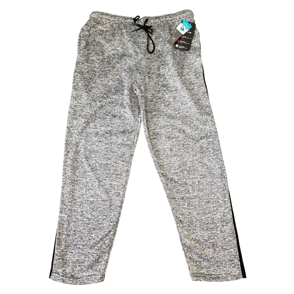 Game Time Mens Rapid Dry Tech Jogger Pants Gray Space Dye Large NWT